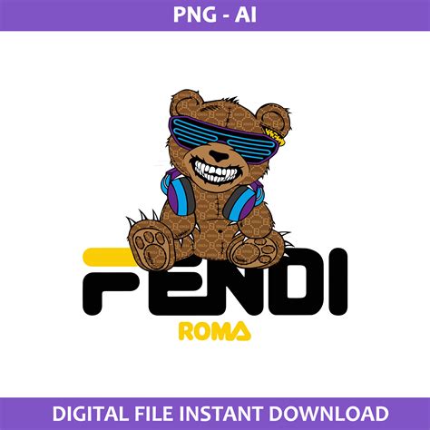 fendi bear logo